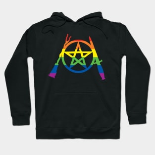 Rainbow Pride Pent, Besom, & Blade Hoodie